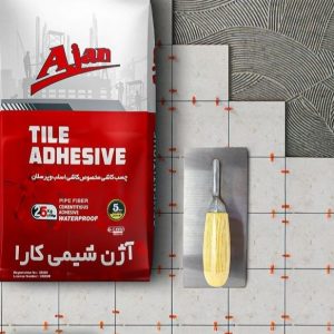 چسب کاشی پودری خاکستری آژن 25 کیلو